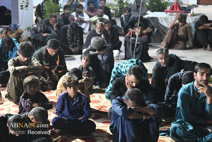 مراسم شهادت حضرت فاطمه در امام‌بارگاه موسی کاظم در جامشورو، پاکستان