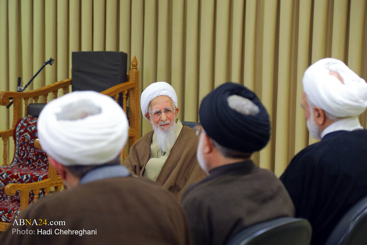 دیدار رئیس قوه قضاییه با آیت‌الله جوادی آملی