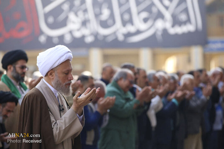 اقامه نماز باران در سومین حرم اهل بیت(ع)