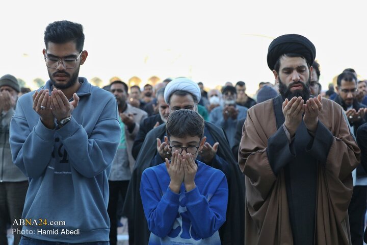 اقامه نماز طلب باران در مسجد مقدس جمکران