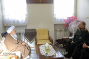 Photos: Head of Basij Organization meets with Grand Ayatollah Javadi Amoli
