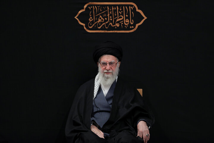 Imam Khamenei attends first night of mourning ceremony for Hazrat Zahra