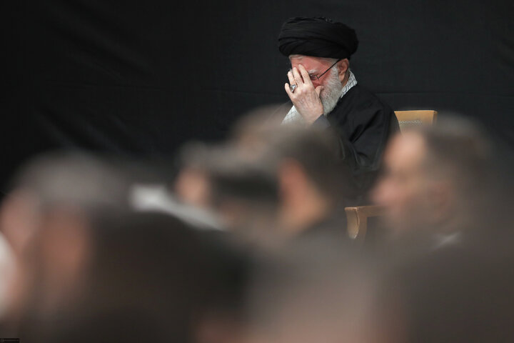 Imam Khamenei attends first night of mourning ceremony for Hazrat Zahra