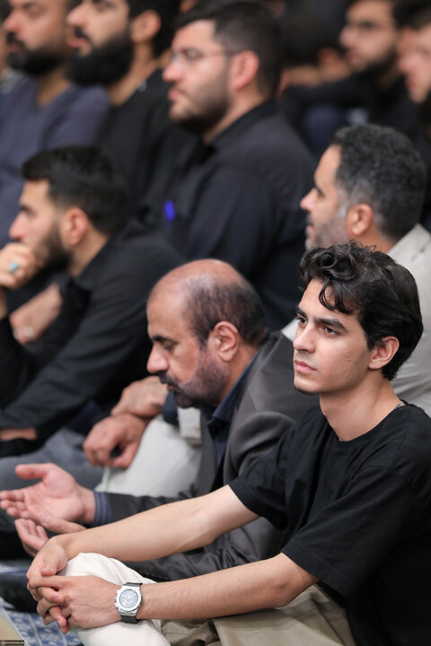 Imam Khamenei attends first night of mourning ceremony for Hazrat Zahra