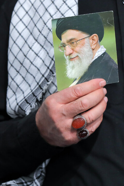 Imam Khamenei attends first night of mourning ceremony for Hazrat Zahra
