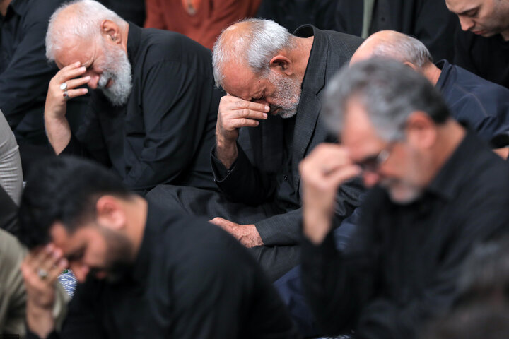 Imam Khamenei attends first night of mourning ceremony for Hazrat Zahra