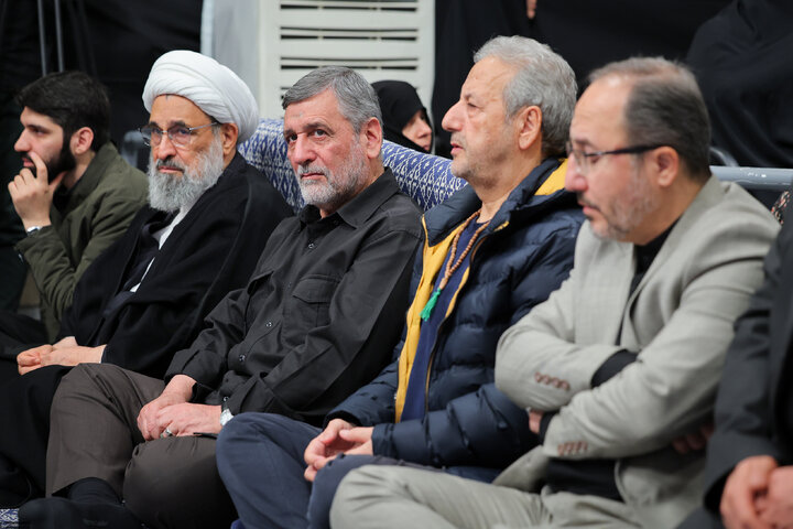 Imam Khamenei attends first night of mourning ceremony for Hazrat Zahra