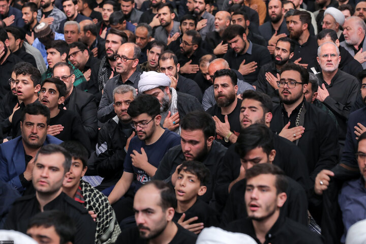 Imam Khamenei attends first night of mourning ceremony for Hazrat Zahra