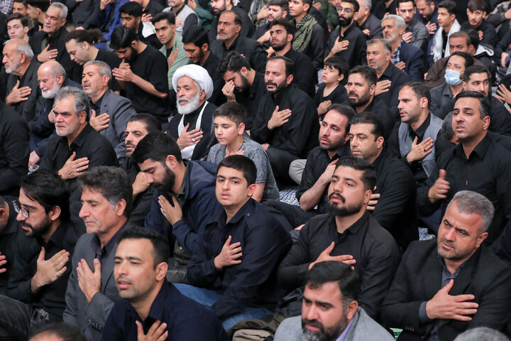 Imam Khamenei attends first night of mourning ceremony for Hazrat Zahra