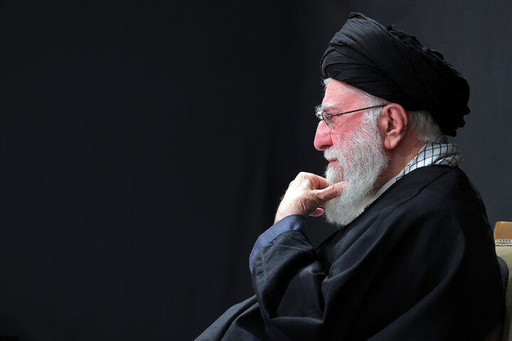 Imam Khamenei attends first night of mourning ceremony for Hazrat Zahra