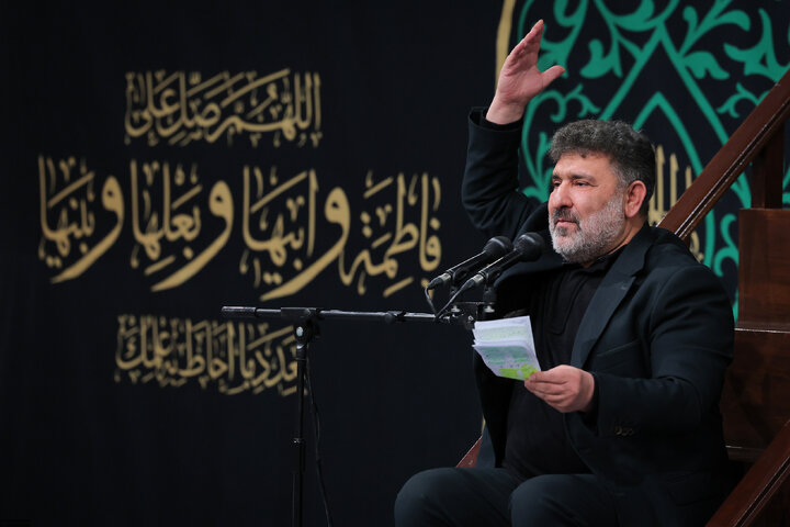 Imam Khamenei attends first night of mourning ceremony for Hazrat Zahra