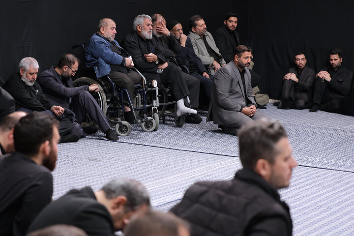Imam Khamenei attends first night of mourning ceremony for Hazrat Zahra