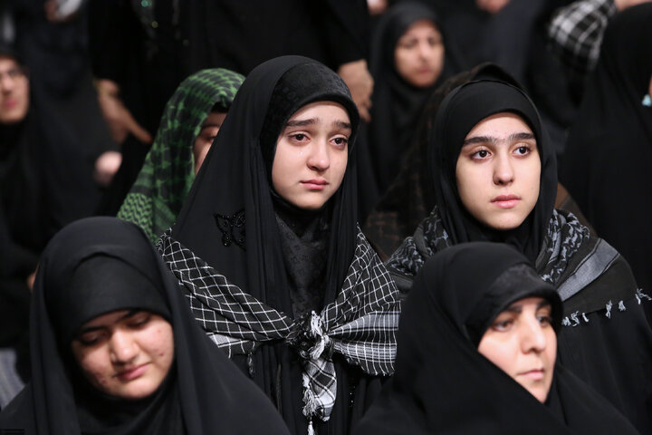 Imam Khamenei attends first night of mourning ceremony for Hazrat Zahra