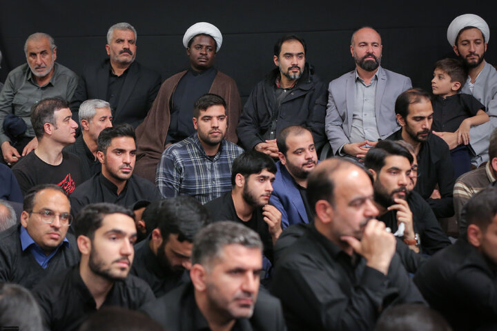 Imam Khamenei attends first night of mourning ceremony for Hazrat Zahra