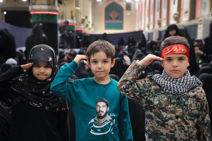Imam Khamenei attends first night of mourning ceremony for Hazrat Zahra