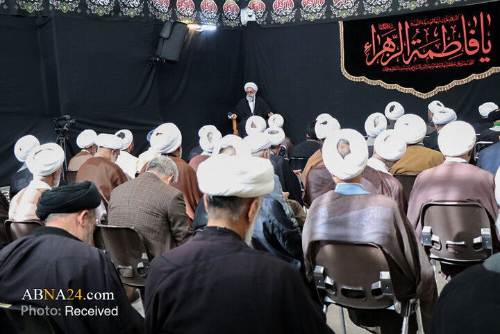 مراسم عزاداری شهادت حضرت زهرا(س) با حضور آیت‌الله نوری همدانی