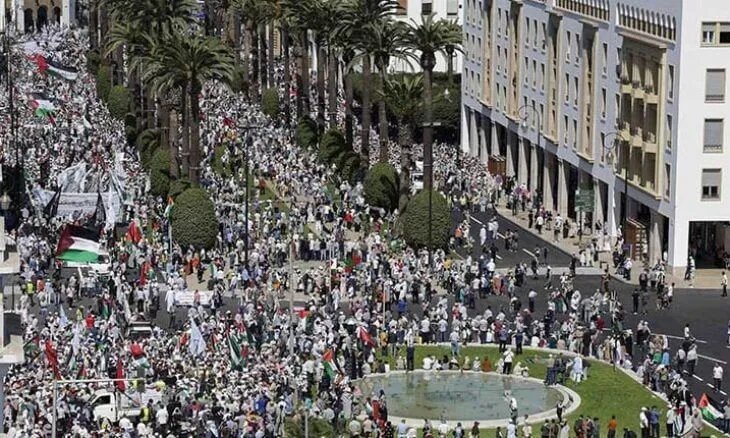 Mass protests in Moroccan cities mark International Day of Solidarity with Palestinians