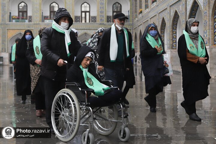 Photos: Pilgrimage of pilgrims with disabilities to Imam Reza Holy Shrine