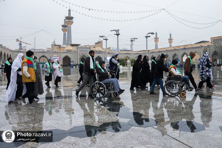 Photos: Pilgrimage of pilgrims with disabilities to Imam Reza Holy Shrine