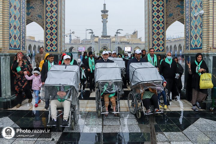 Photos: Pilgrimage of pilgrims with disabilities to Imam Reza Holy Shrine