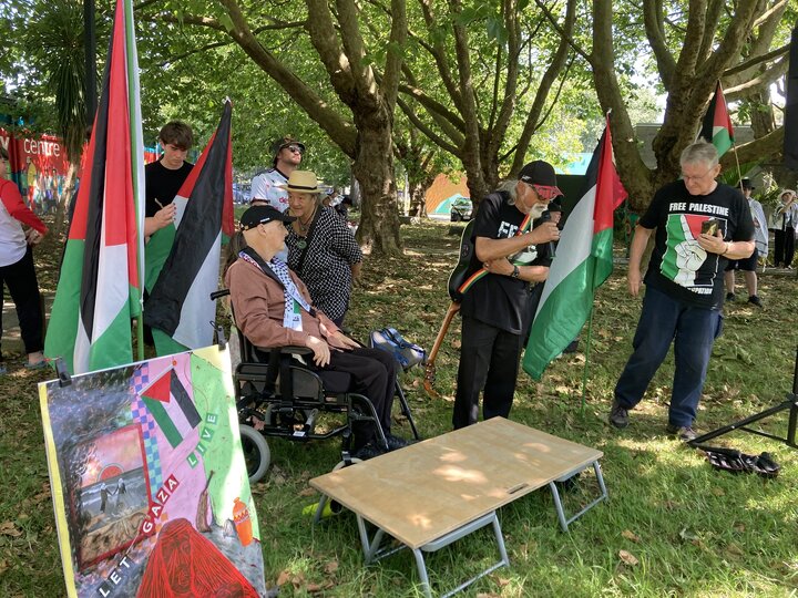 تصاویر | تجمع همبستگی با غزه در مانگره، اوکلند نیوزیلند
