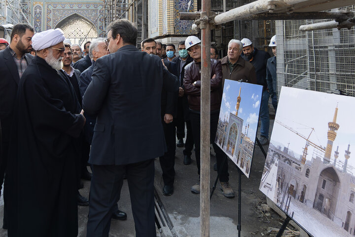 Photos: Custodian of Astan Quds Razavi visits construction projects at Holy Shrine