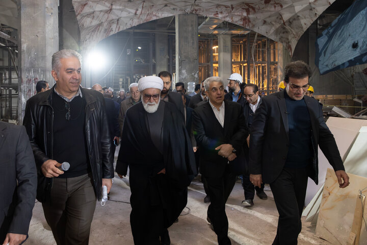 Photos: Custodian of Astan Quds Razavi visits construction projects at Holy Shrine