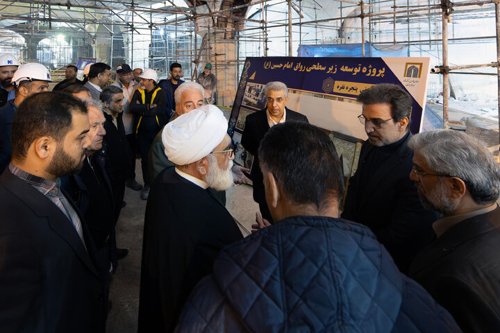 Photos: Custodian of Astan Quds Razavi visits construction projects at Holy Shrine