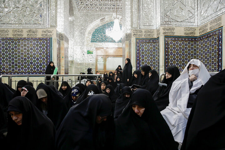 Photos: Dusting ceremony of Imam Reza Holy Shrine held with presence of women