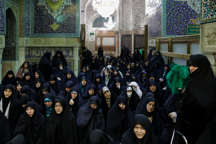 Photos: Dusting ceremony of Imam Reza Holy Shrine held with presence of women