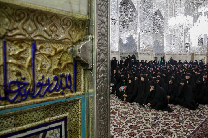 Photos: Dusting ceremony of Imam Reza Holy Shrine held with presence of women
