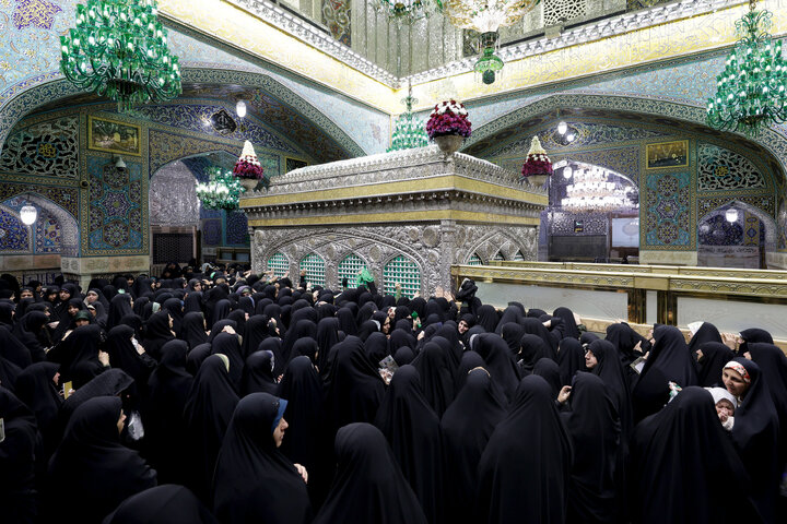 Photos: Dusting ceremony of Imam Reza Holy Shrine held with presence of women