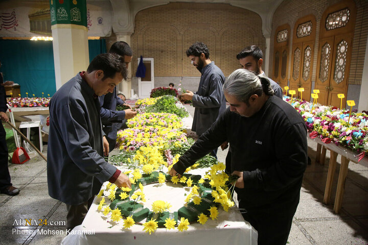 Photos: Lady Fatima Masoumeh shrine decorated with flowers on eve of Hazrat Zahra birth anniversary