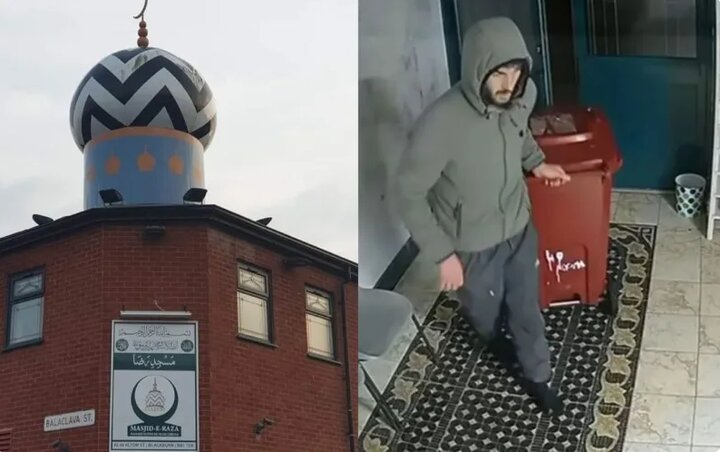 سرقت صندوق کمک‌های خیریه مسجد رضای انگلیس توسط دزد مبادی آداب!
