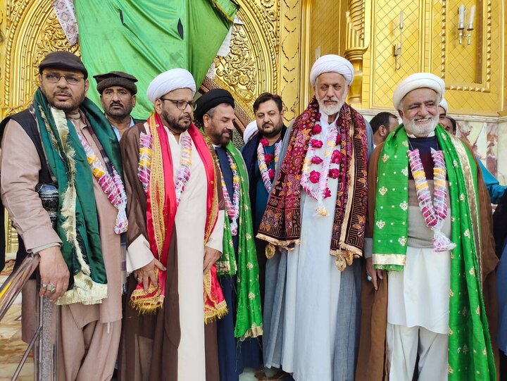 تصاویر | استقبال شورای علمای شیعه سند پاکستان از حجت‌الاسلام احمدی قمی در بازدید از قدمگاه امام علی(ع)