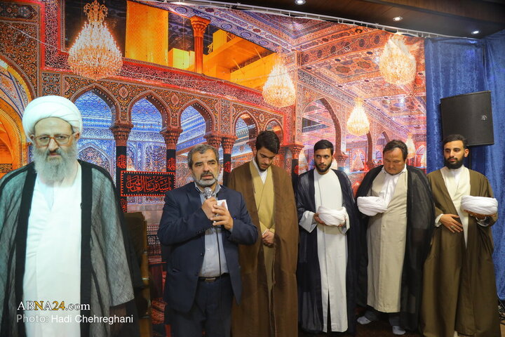 مراسم عمامه گذاری و جشن میلاد حضرت فاطمه زهرا(س)در بیت آیت‌الله فقیهی