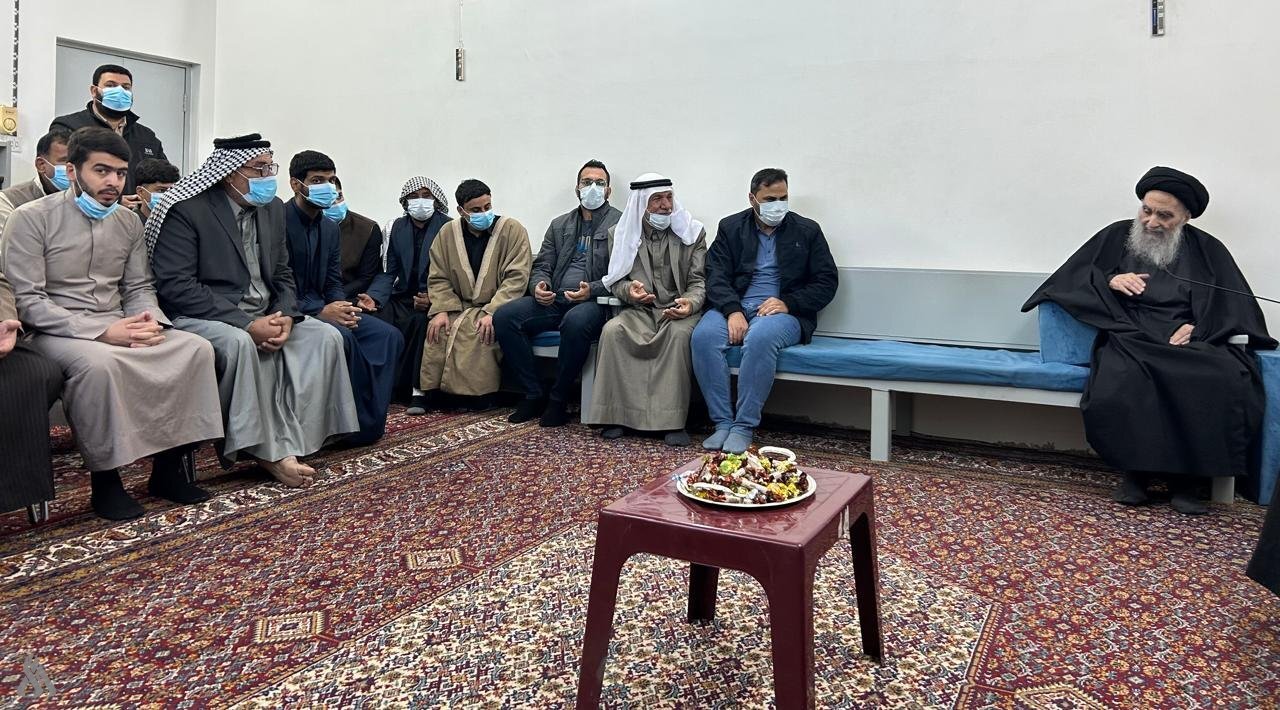 از سرگیری دیدارهای مردمی آیت‌الله سیستانی در سالروز ولادت حضرت زهرا(س)