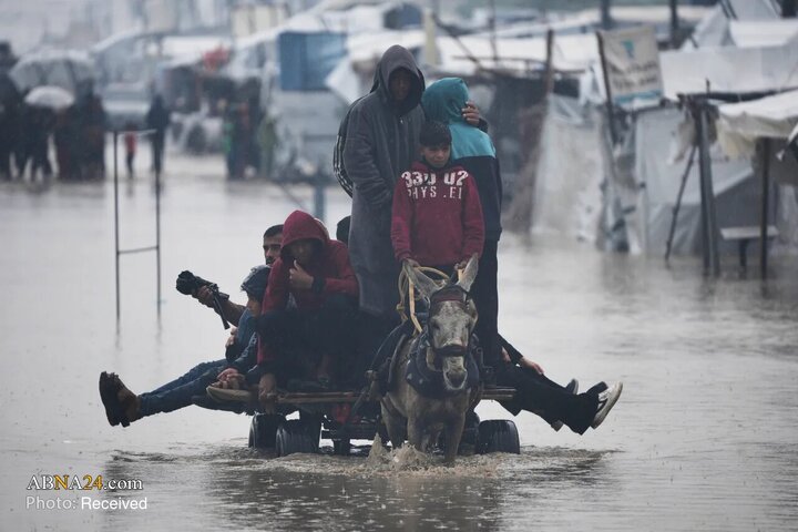آوارگان غزه در محاصره زمستان