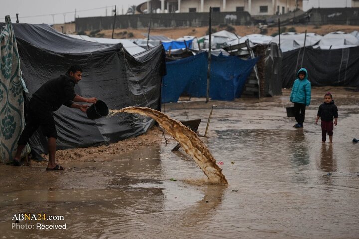 آوارگان غزه در محاصره زمستان