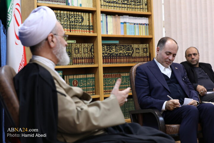 دیدار وزیر جهاد کشاورزی با آیت الله اعرافی