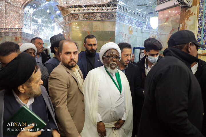 Photos: Sheikh Zakzaky visits Hazrat Masoumeh Holy Shrine