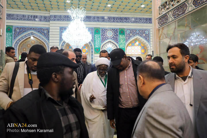 Photos: Sheikh Zakzaky visits Hazrat Masoumeh Holy Shrine
