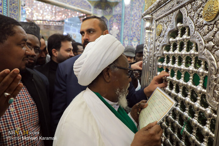 Photos: Sheikh Zakzaky visits Hazrat Masoumeh Holy Shrine