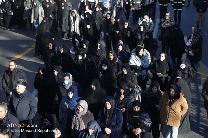 Photos: Funeral ceremony of Martyred Firefighter Saleh Amani in Tabriz