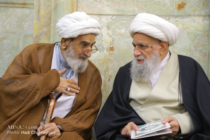 حضور آیت‌الله علی کریمی جهرمی از اساتید سطوح عالی حوزه علمیه قم در مراسم بزرگداشت سی و دومین سالگرد ارتحال آیت‌الله حاج سید محمدرضا موسوی گلپایگانی(ره)