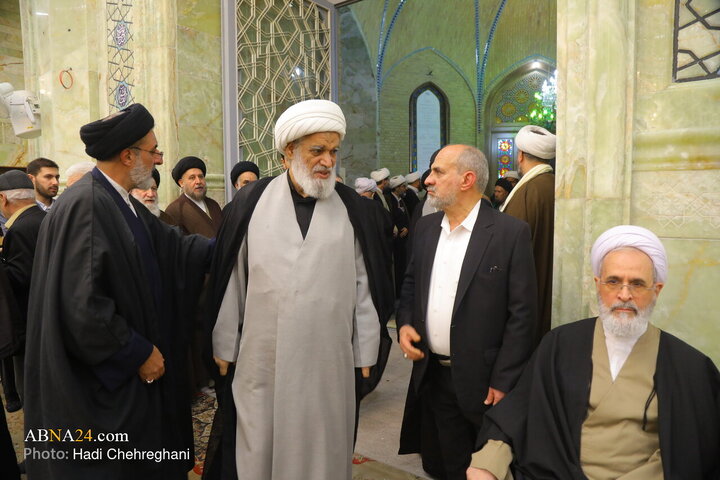 حضور آیت‌الله علیرضا اعرافی مدیر حوزه‌های علمیه کشور و آیت‌الله عباس کعبی، عضو مجلس خبرگان رهبری در مراسم بزرگداشت سی و دومین سالگرد ارتحال آیت‌الله حاج سید محمدرضا موسوی گلپایگانی(ره)