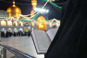 Photos: Spiritual atmosphere of Imam Reza holy shrine on night of birth anniversary of Imam Baqir