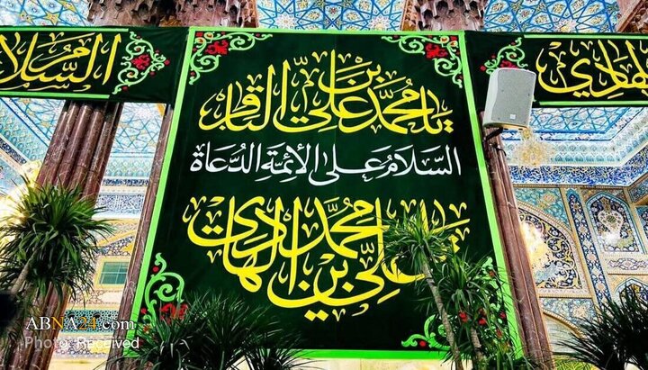 تصاویر | تزئین حرم امام حسین(ع) با کتیبه و پارچه‌نوشته‌ها به مناسبت میلاد امام باقر(ع)