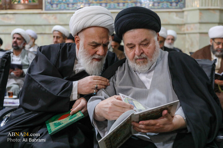 حضور حجت الاسلام والمسلمین سید جواد شهرستانی در مراسم چهارمین سالگرد ارتحال آیت‌الله‌ صافی‌گلپایگانی در مسجد امام حسن‌ عسکری(ع) قم