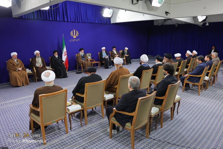 دیدار اعضای ستاد برگزاری کنگره بزرگداشت آیت‌الله میلانی با رهبر انقلاب
